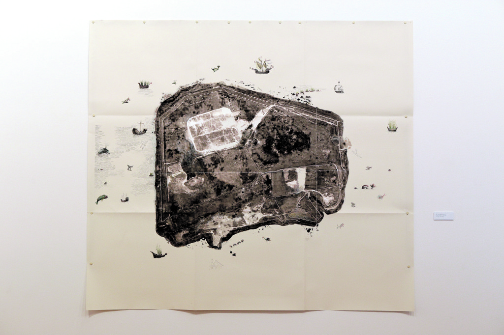 Sarah Mccoubrey, “Map Of Wastebed,” 2014. 