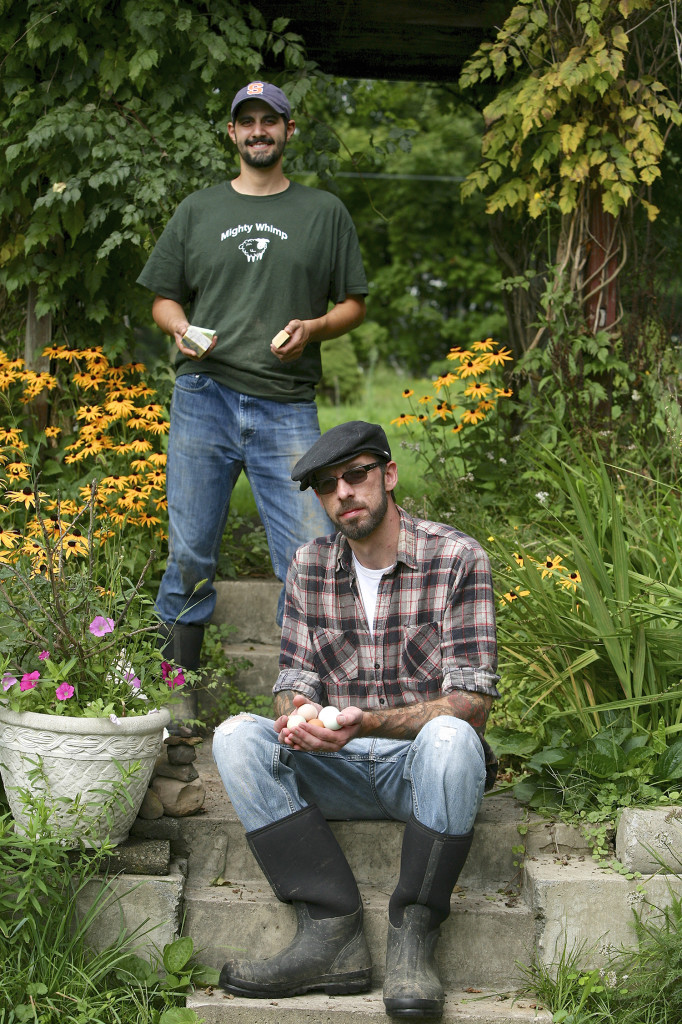 Mighty Wimp Farm. Daniel and Ray.  Michael Davis Photo | Syracuse New Times