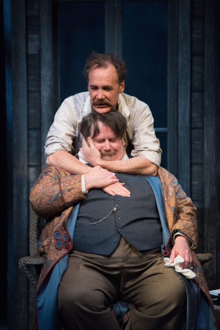 Patrick McManus as Astrov and Neil Barclay as Ivan Petrovich (Vanya) in Uncle Vanya. Photo by Emily Cooper.