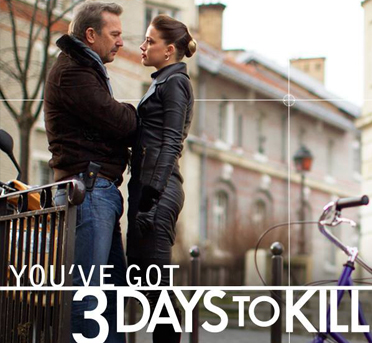 FILM REVIEW- Costner would rather be a family man in '3 Days to Kill'