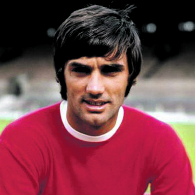 Footballer George Best of Manchester United, 1968.