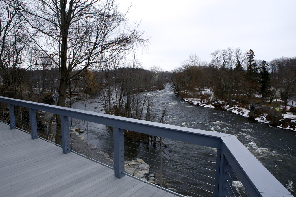 View of Salmon River from rear deck. Michael Davis Photo | Syracuse New Times. 