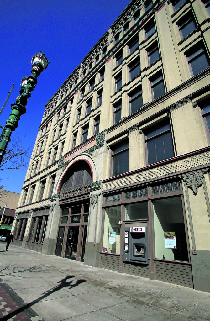 Day's Plaza, 401 S. Salina St., is a stop on the May 17 Downtown Living Tour.  Photo: Gloria Wright | Syracuse New Times