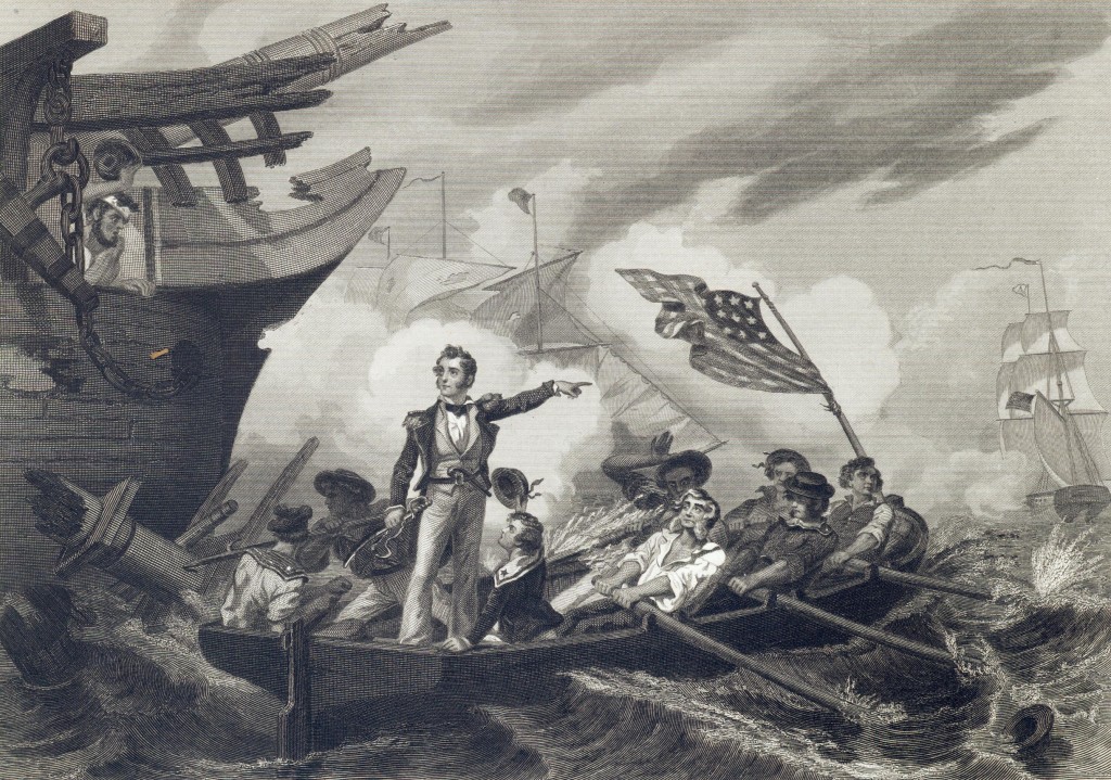 Battle of Lake Erie engraving.  Photo: OHA