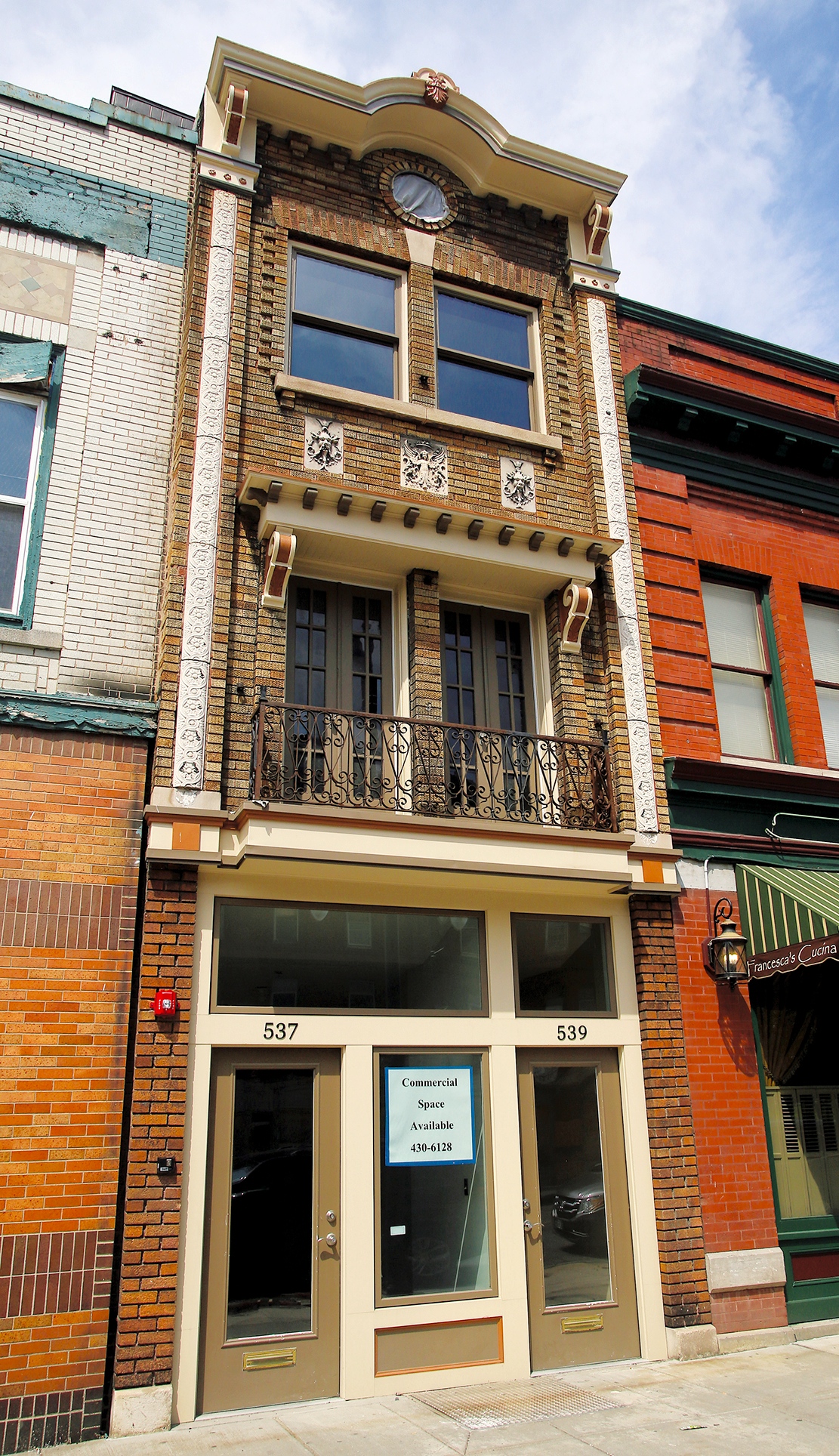 What may be Syracuse's skinniest building, 537-539 N. Salina St., has been renovated into commercial space on the street level and an apartment upstairs.