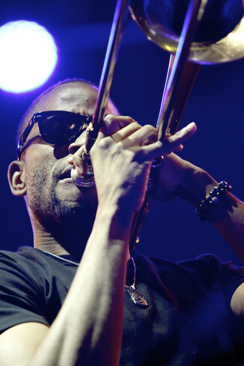 Jazz Fest '14 Trombone Shorty.  Michael Davis Photo | Syracuse New Times