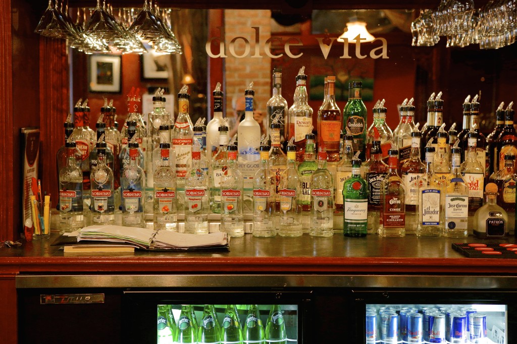 The bar at Dolce Vita. Michael Davis Photo | Syracuse New Times
