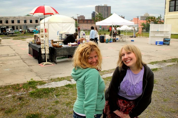 Theresa Barry & Brianna Kohlbrenner organized the Funky Flea in Syracuse for four years.  Photo: funkyfleasyracuse.blogspot.com