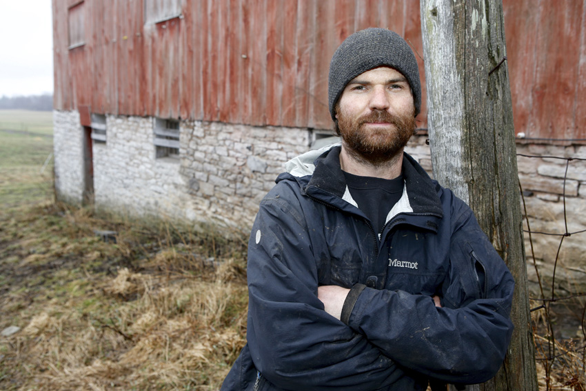Matt Volz of Grey Rock Farm. Michael Davis Photo | Syracuse New Times 
