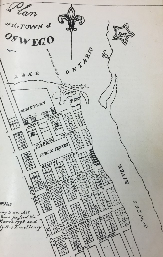 Plans for the town of Oswego.