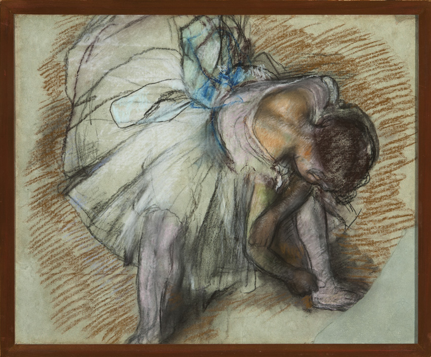 Edgar Degas - Dancer Adusting Her Shoe