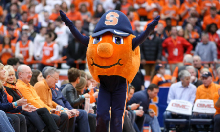 Otto the Orange at a game