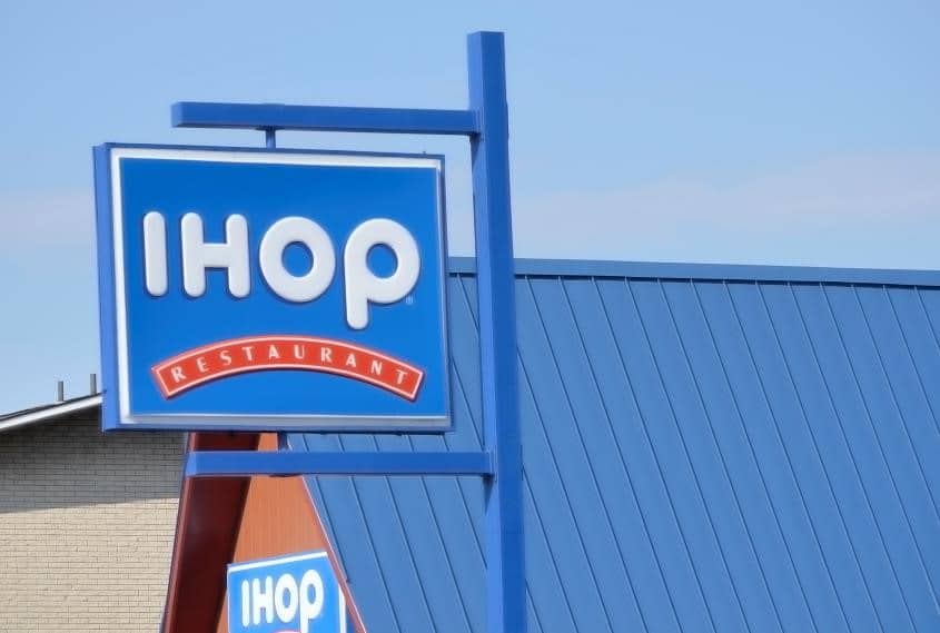 IHOP sign.